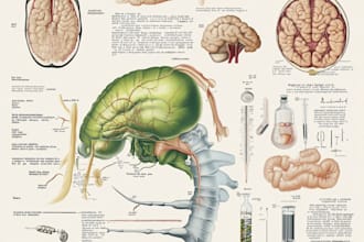 design scientific illustrations and medical figures