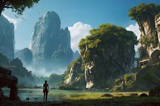 create stunning environment concept art