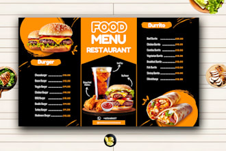do creative restaurant menu design