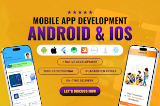 create app design and develop mobile app