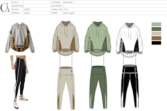 design your active clothes and sportswear