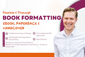 amazon kindle book publishing paperback formatting typesetting book layout