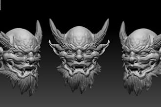 do sculpting modelling character art props action figures for printing and games