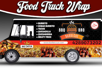 exclusive food truck design, food truck, truck wrap design, food trailer