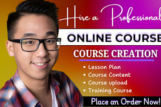 create professional online courses, course lesson plans, and course development