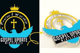create unique church religious or ministry logo design