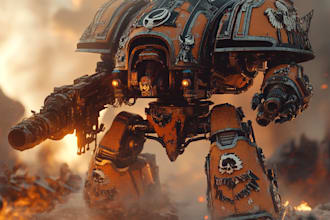 create you as favorite space marine 40k warhammer art