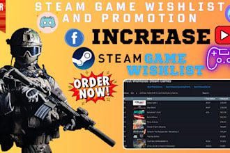 wishlist steam game, steam game promotion, steam game promotion visibilities