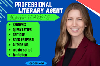 find literary agents for your childrens book, movie script, fanfiction, romance