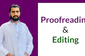 proofread and edit medical documents for accuracy