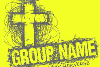 draw modern church t shirt logo design for you