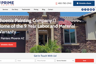 build painting website construction website handyman website plumbing website