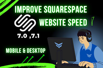 squarespace website speed up and fast loading time guarantee