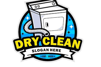 draw house cleaning, streetwear, fashion logo design