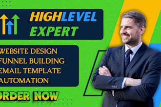 design gohighlevel landing page website sales funnel forms