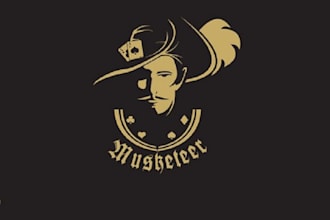 make included musketeer poker icon logo