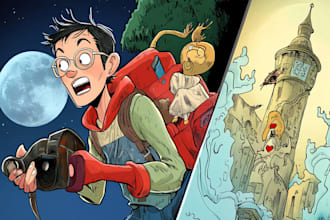 create comics and cartoon illustrations