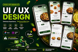 design mobile app UI, website UI and dashboard UI