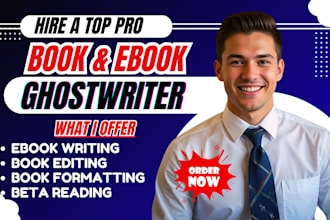 ghostwrite nonfiction book self help ebook writer, ebook ghostwriter book writer