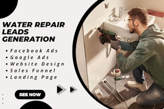 generate water repair leads water filtration leads water treatment leads
