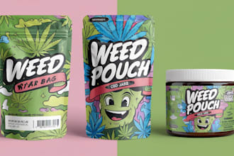 create weed pouch cannabis marijuana cbd weed mylar bag packaging designs