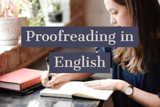 line edit and proofread your book