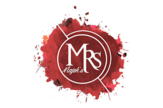 create a unique watercolor abstract logo for your brand