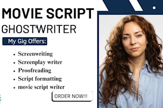 do script editing blog writing website copywriting articles writing script cover