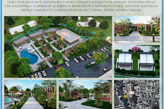 do 3d exterior render of commercial building