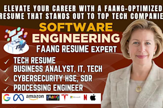 write software engineering resume, data science resume, resume as tech recruiter