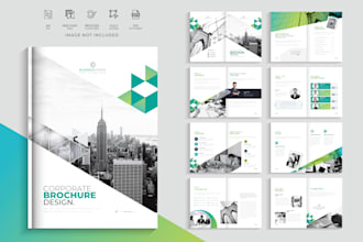 design business brochure, annual report