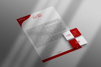 design letterhead stationery design business card  folder design