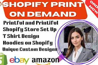 build a premium print on demand shopify store,  shopify pod store