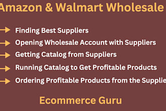 be your amazon VA walmart VA fba wholesale  ecommerce growth expert