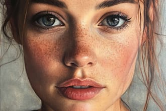 draw realistic self portrait best oil painting