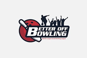 make beautiful social bowling league logo