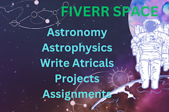 help in astronomy, astrophysics,article projects assignments