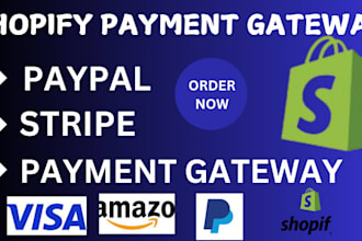 do shopify stripe paypal or payment gateway integration in shopify