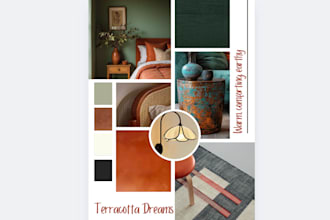 design moodboards as per your design inputs, preference