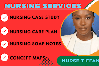handle nursing care plan, nursing case study and soap notes