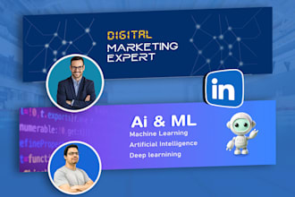 design a linkedin banner informative and message conveying