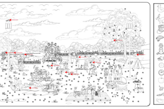 create engaging picnic hidden object coloring pages for kids