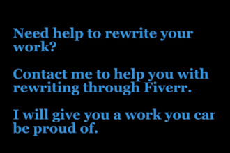 rewrite your articles in word for engaging language