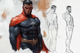 draw your favorite superhero character and comic