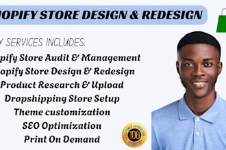 shopify store design shopify dropshipping store redesign shopify website design
