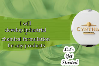 develop industrial and chemical formulation for any products