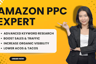 setup manage and optimize your amazon PPC campaigns, amazon fba ppc ads campaign