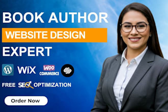 book author website, business website music artist personal portfolio website