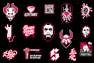 design badass graphics pack or stickers for your brand