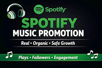 do organic music promotion itunes music spotify music youtube music